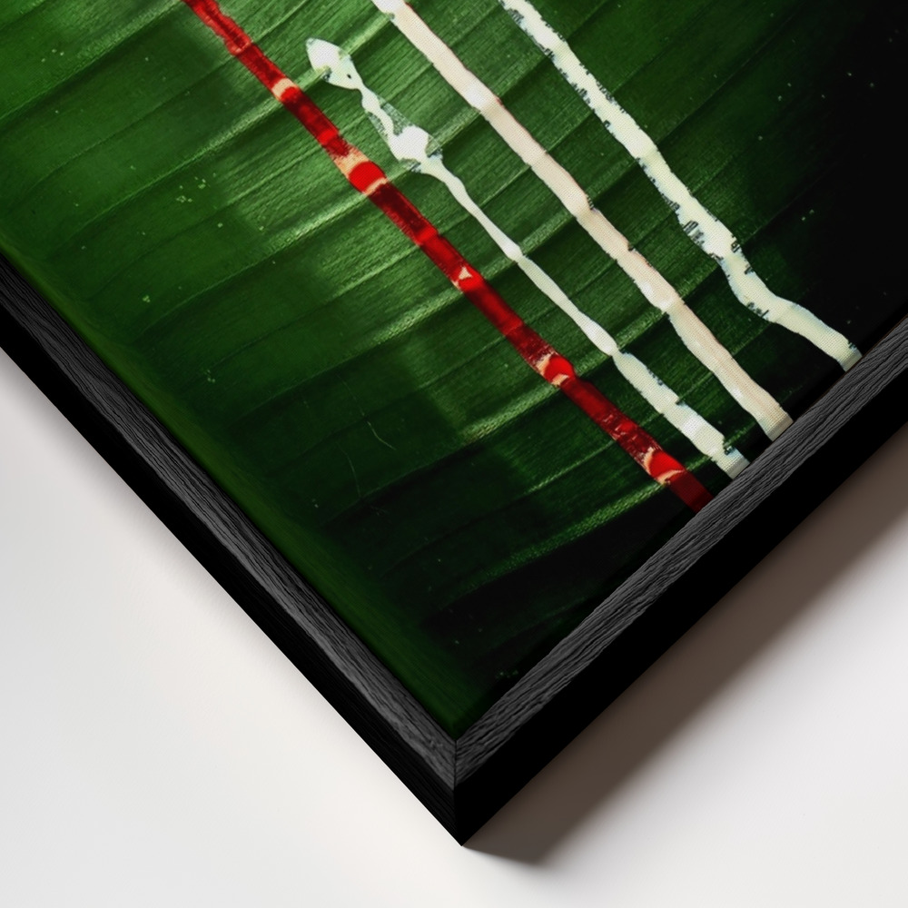 Canvas print - Mysterious Eye frame close up - black frame