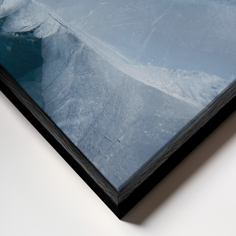 Canvas schilderi - Crystal frame close-up - zwart frame