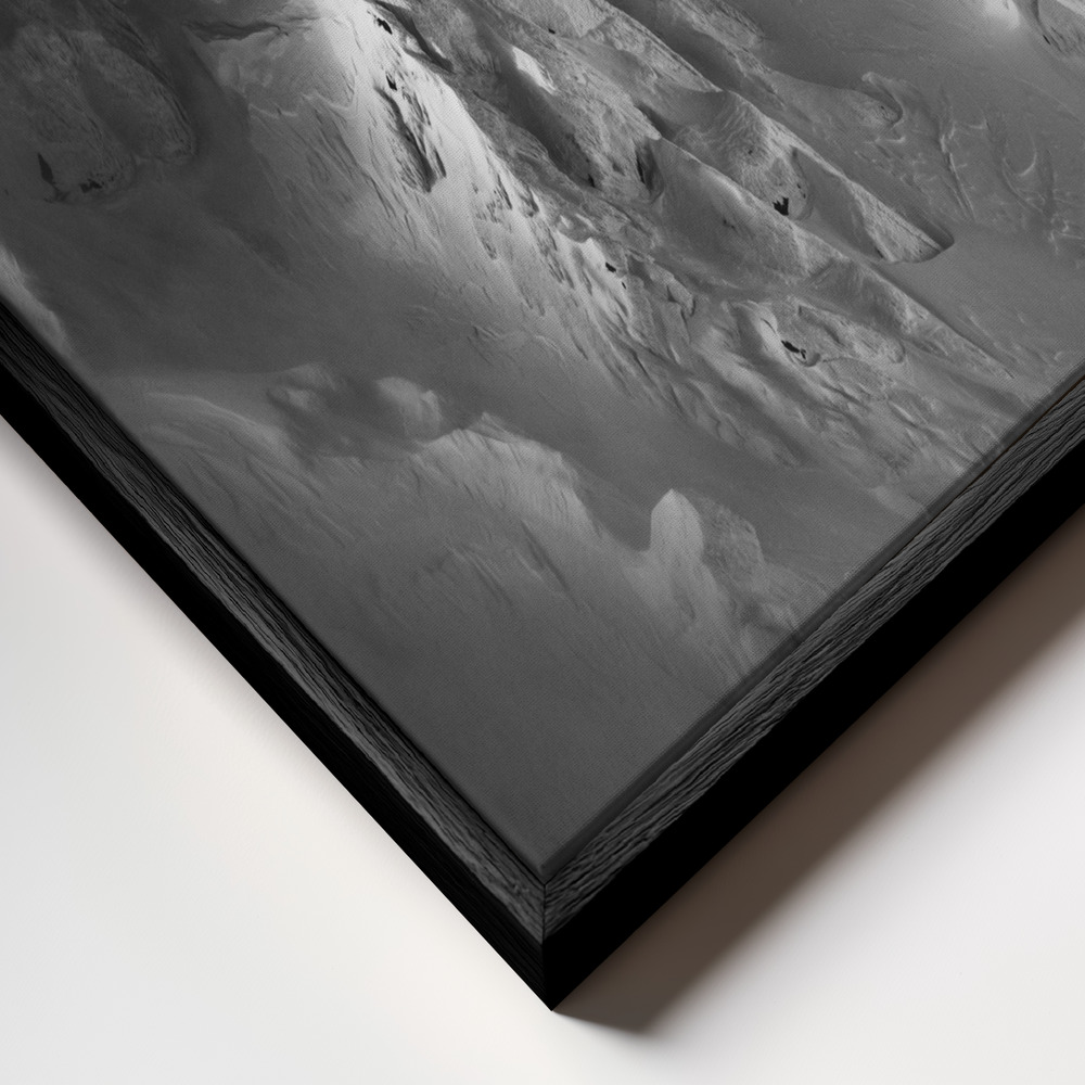 Toile - Freeride . . cadre en gros plan - cadre noir