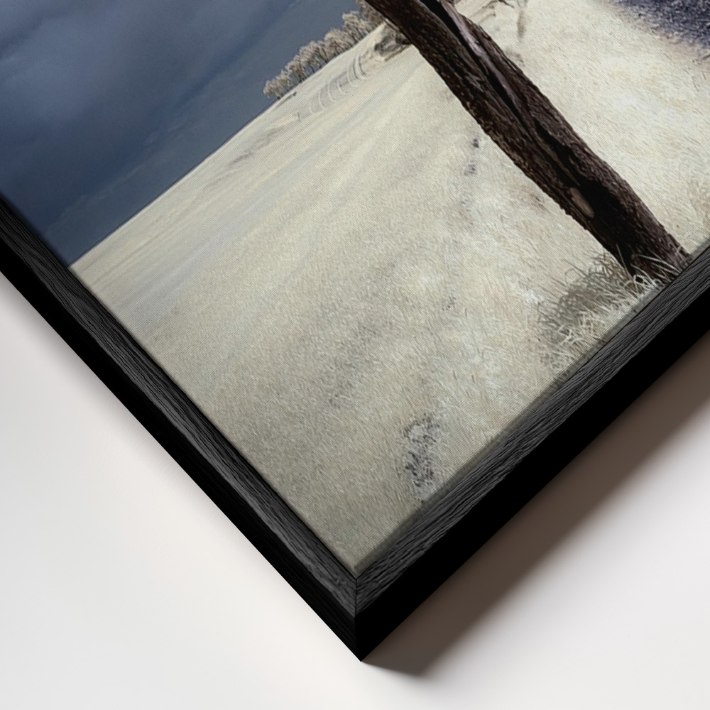 Canvas print - IRenka frame close up - black frame