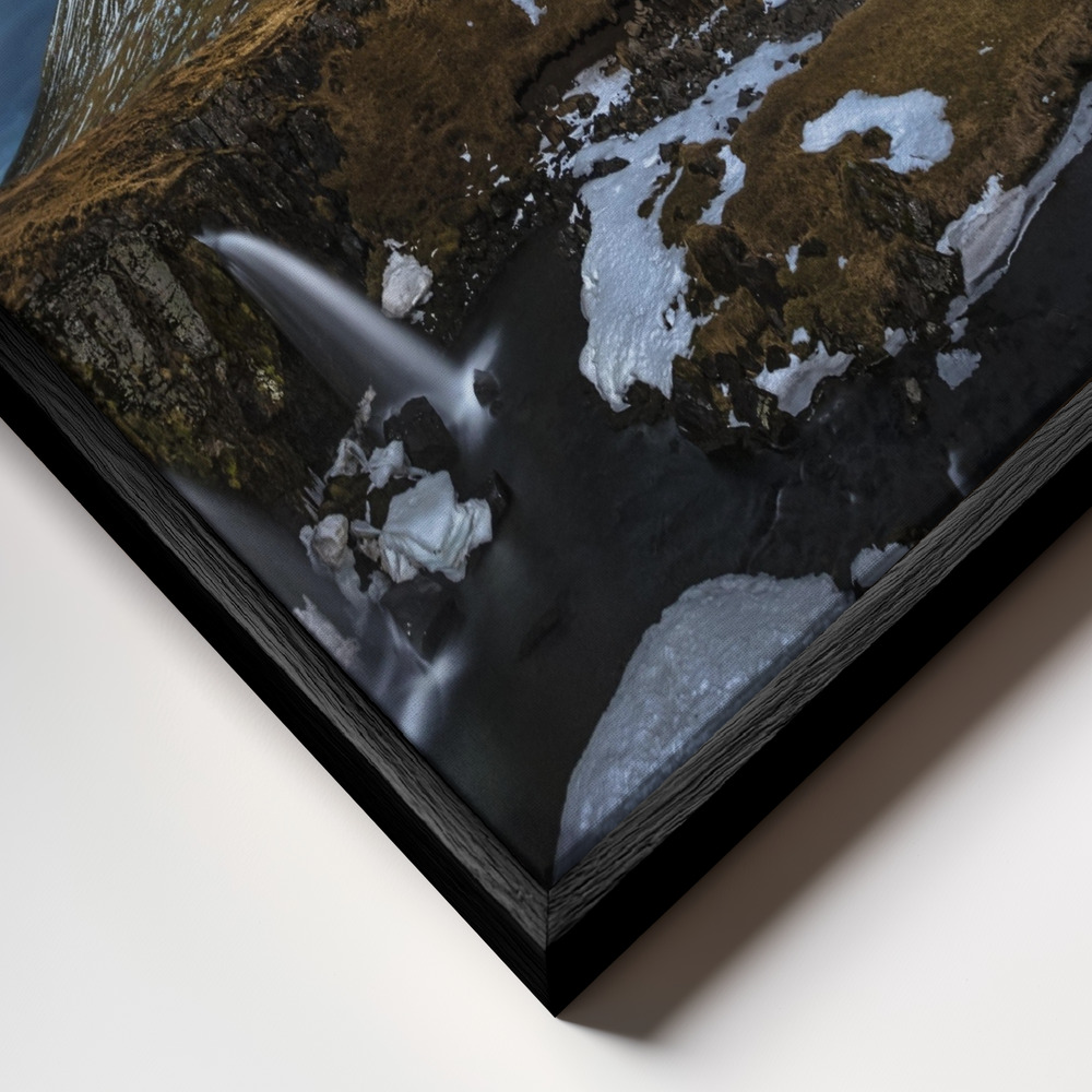 Canvas schilderi - Magic Night frame close-up - zwart frame