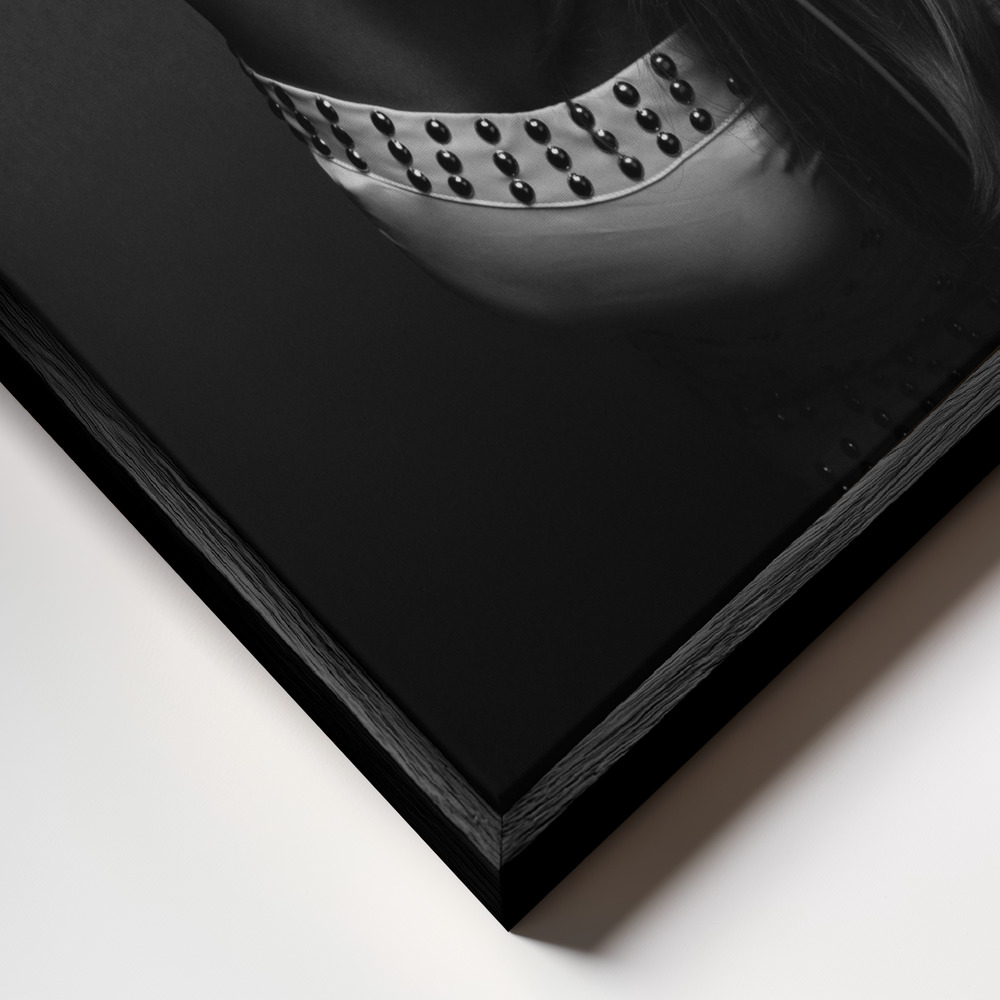 Canvas print - The Sound of Happiness frame close up - black frame