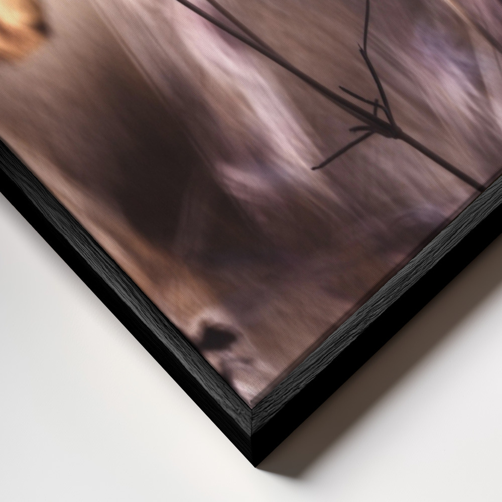 Canvas print - Lueur d'Automne frame close up - black frame