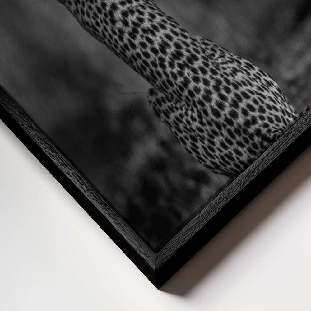 Toile - The look back cadre en gros plan - cadre noir