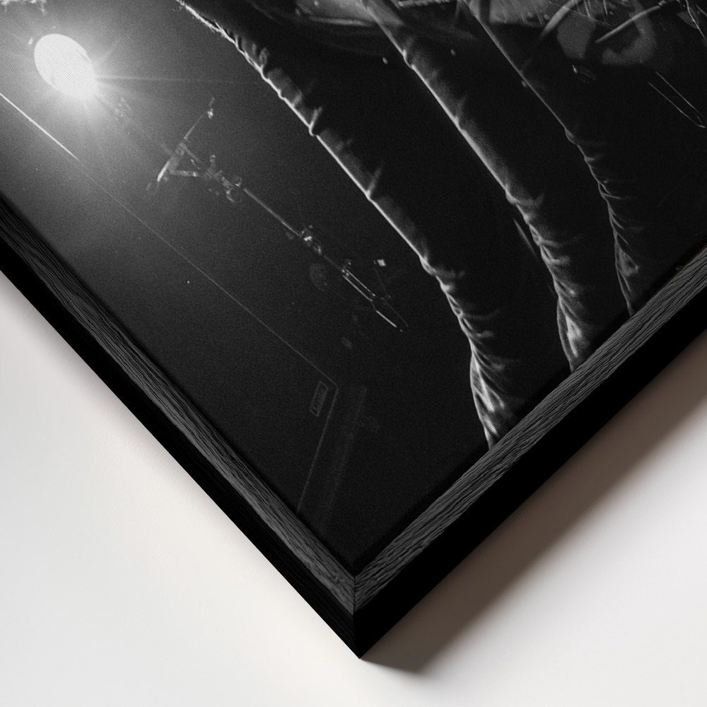 Canvas print - Afterimage frame close up - black frame