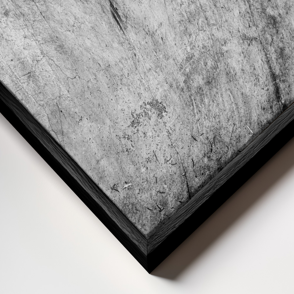 Toile - Concrete slider cadre en gros plan - cadre noir