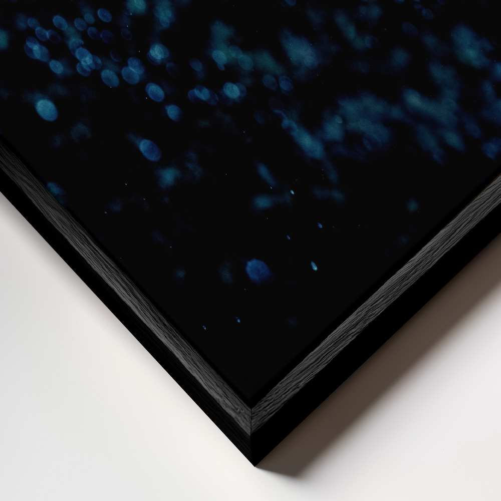 Toile - Cosmic Ball cadre en gros plan - cadre noir