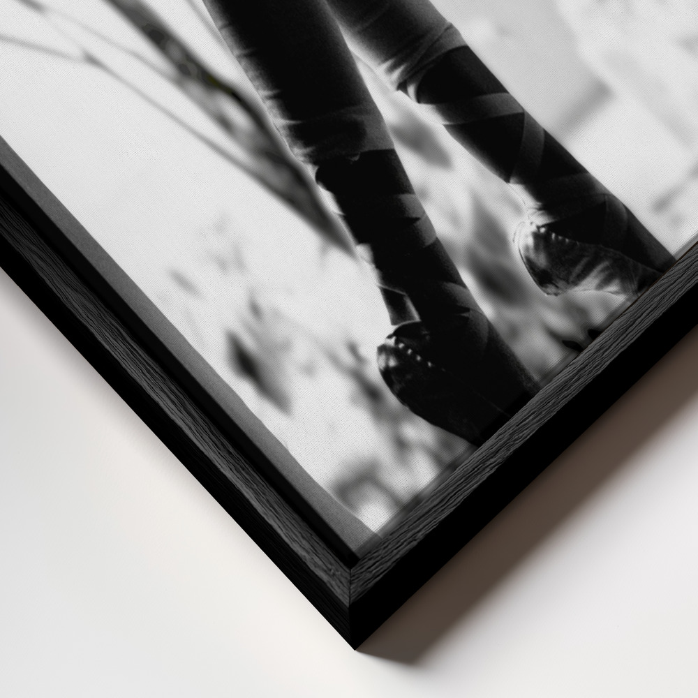 Canvas taulu - Lorn kehys lähikuvassa - musta kehys