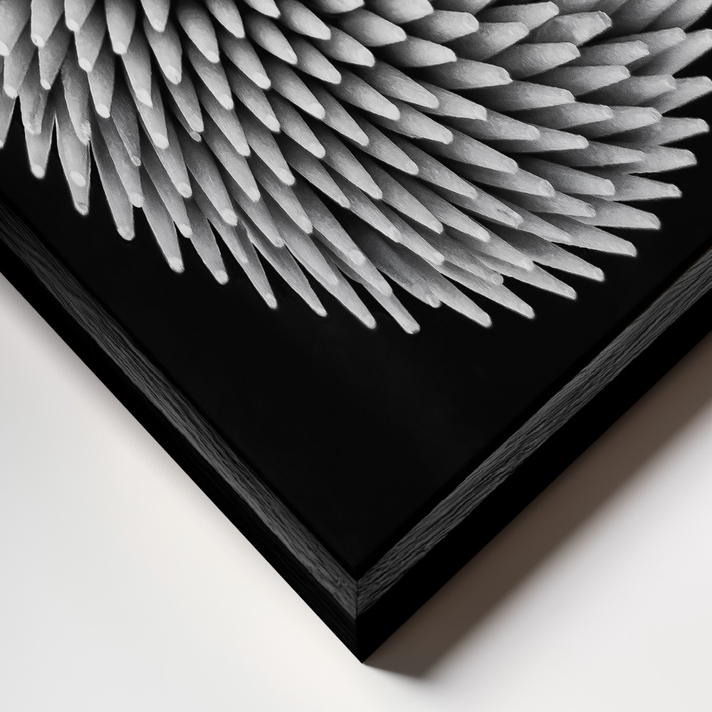 Canvas schilderi - Hypnosis frame close-up - zwart frame