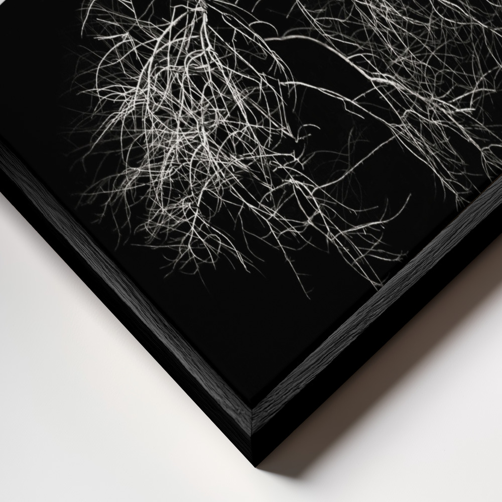 Lienzo - Do not judge according to appearance primer plano del marco - marco negro