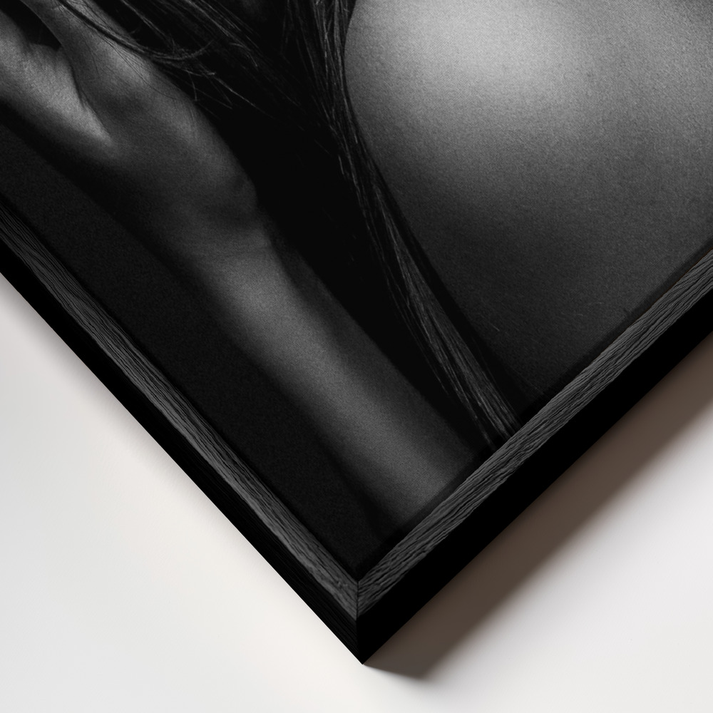 Canvas schilderi - Natural Beauty frame close-up - zwart frame
