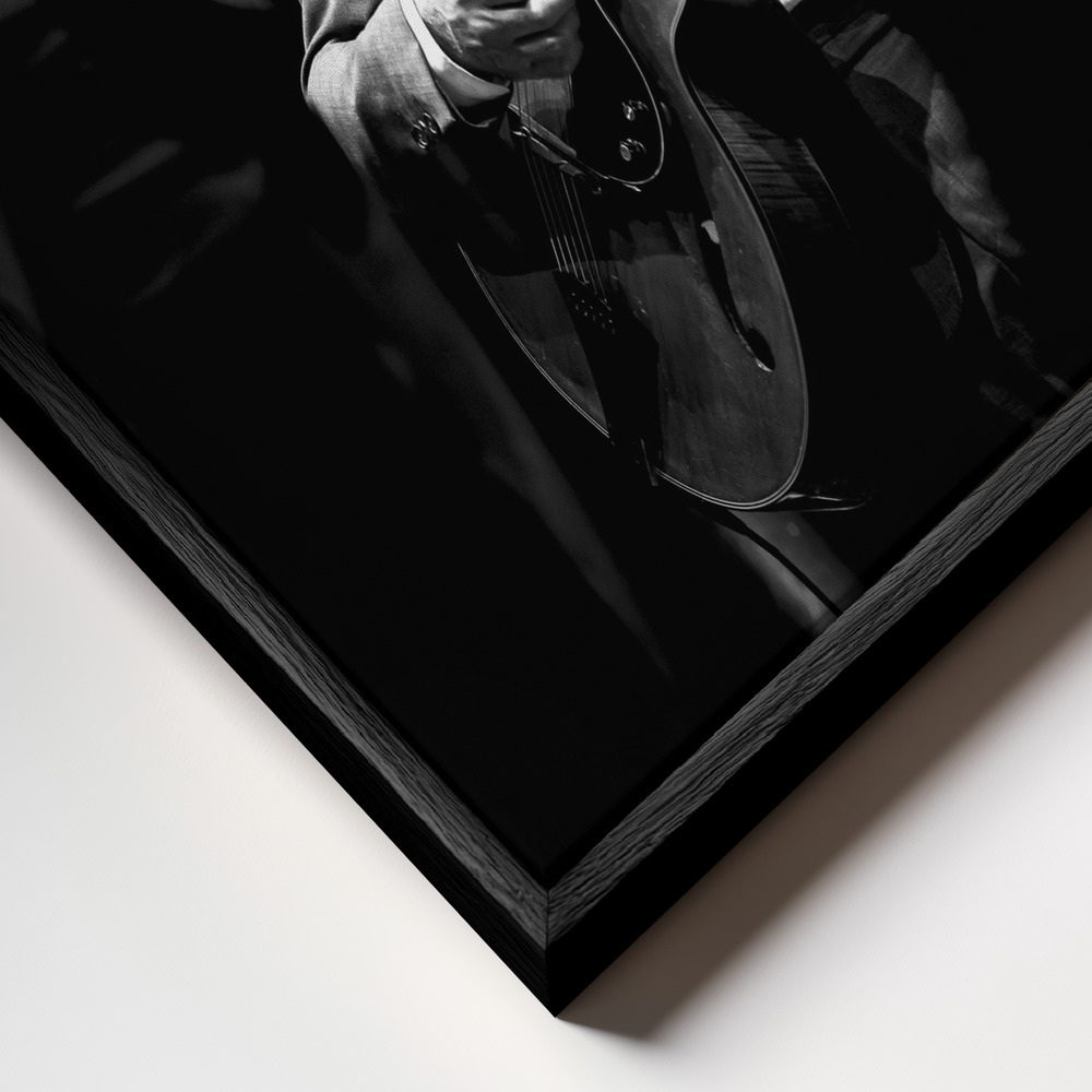 Canvas schilderi - Jazz frame close-up - zwart frame