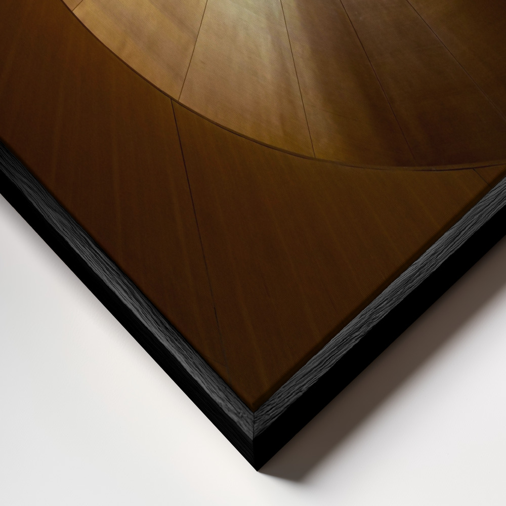 Canvas schilderi - Spiral frame close-up - zwart frame