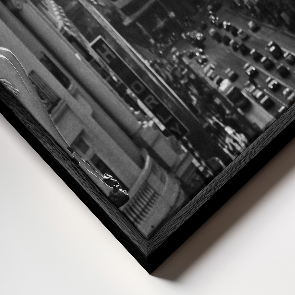 Canvas schilderi - Mad Madrid frame close-up - zwart frame
