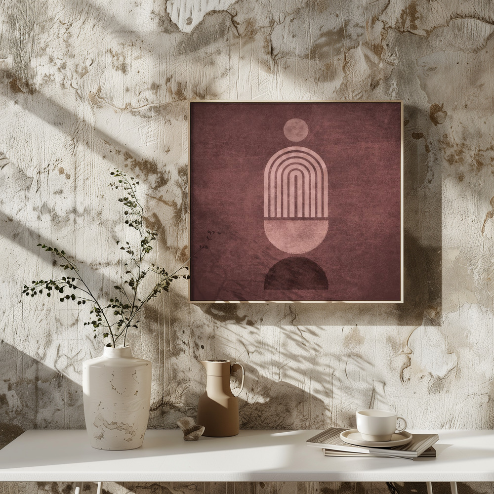 Juliste - Echoing Geometry square poster interior 3