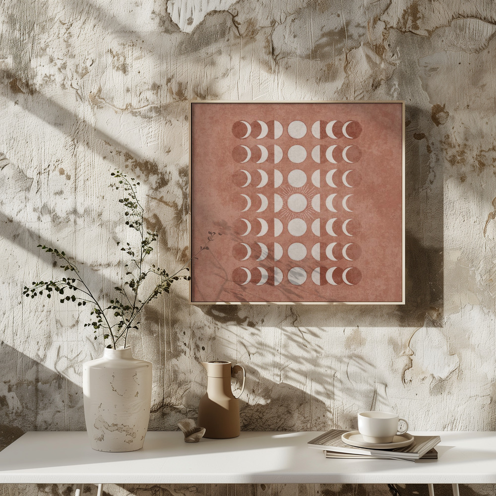 Poster - Lunar Phases Dance square poster interior 3