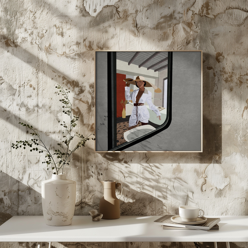 Poster - Reflected Elegance square poster interior 3