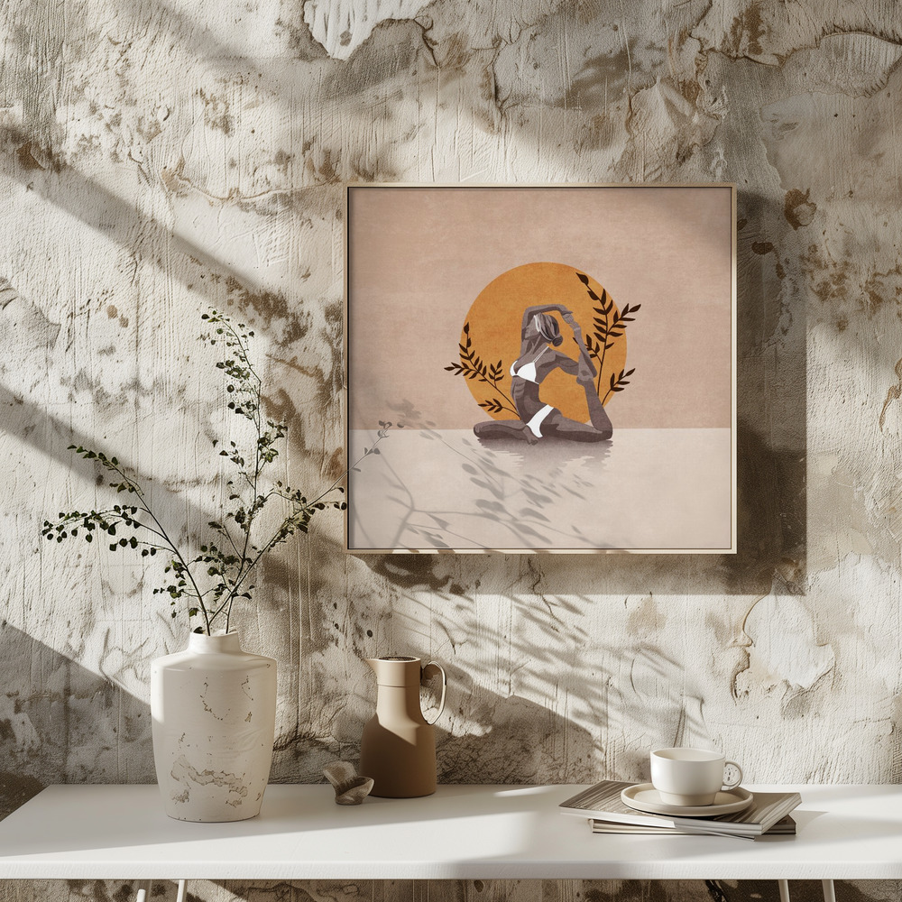 Poster - Yoga Serenity square poster interior 3