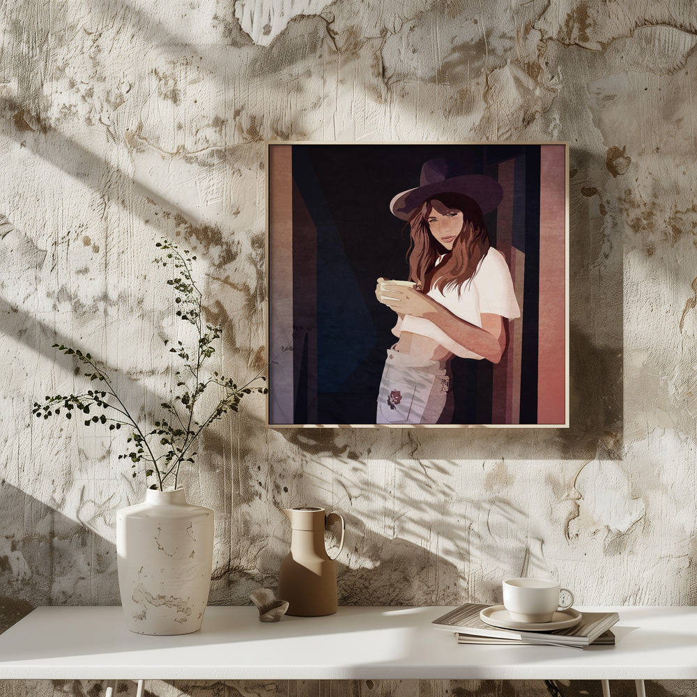 Poster - Morning Coffee Charm square poster interior 3