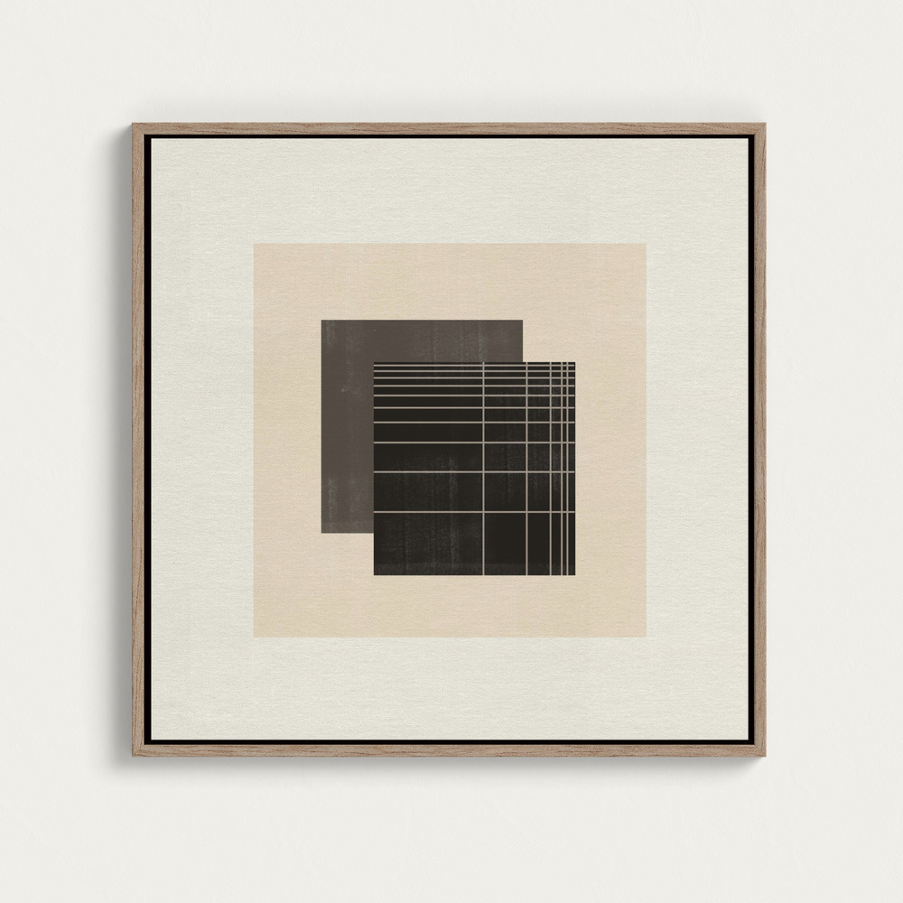 Toile - Grid Harmony square canvas motif image