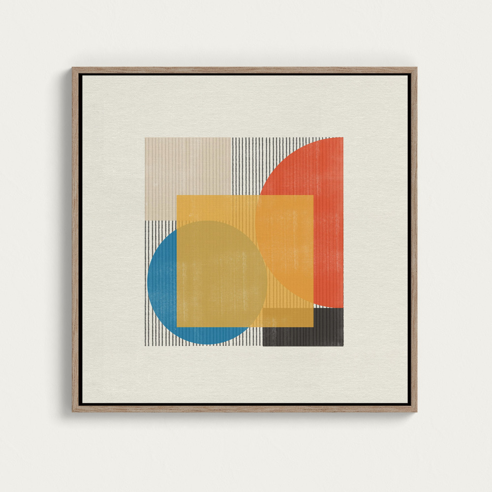 Toile - Geometric Harmony square canvas motif image