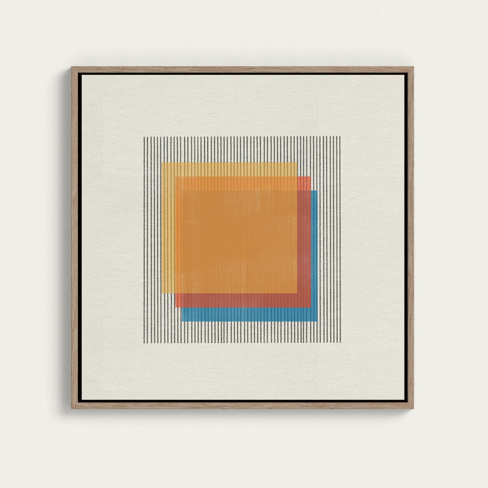 Toile - Colorful Illusions square canvas motif image