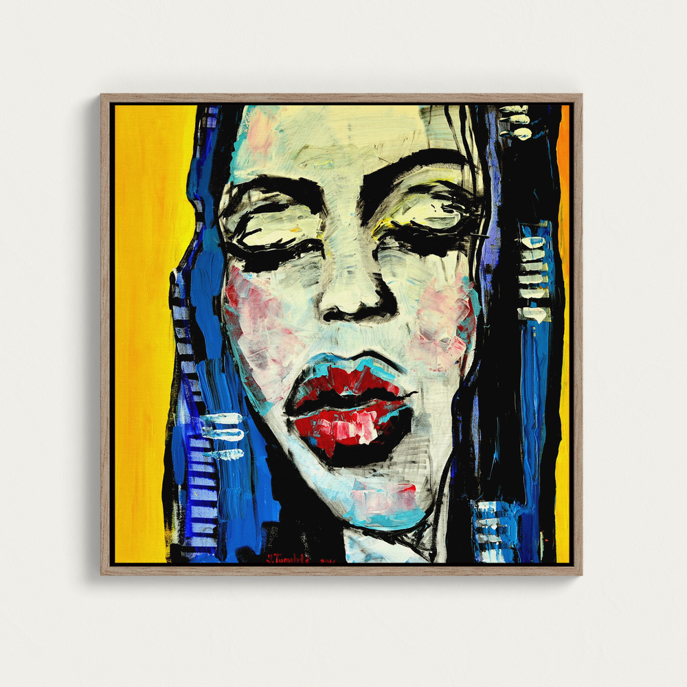 Canvas print - Magdalena or waiting room square canvas motif image