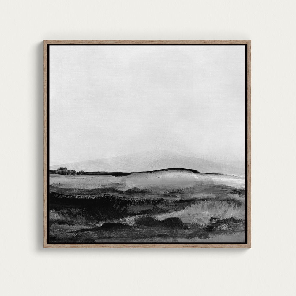 Toile - Mono Landscape No1 square canvas motif image