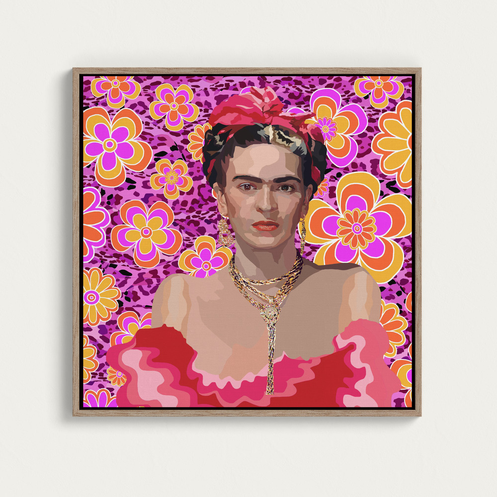 Canvas print - Frida the Queen over dining table