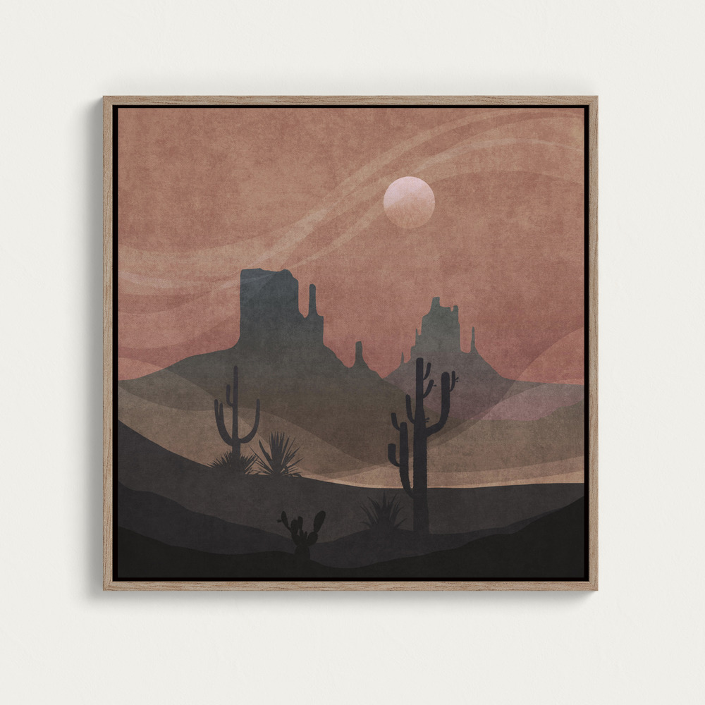 Canvas print - Desert Twilight square canvas motif image