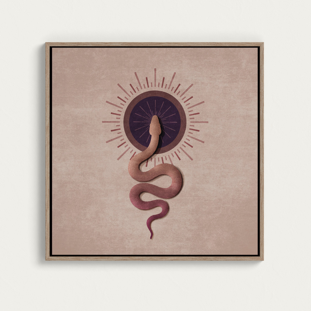 Canvas print - Serpent Radiance over dining table