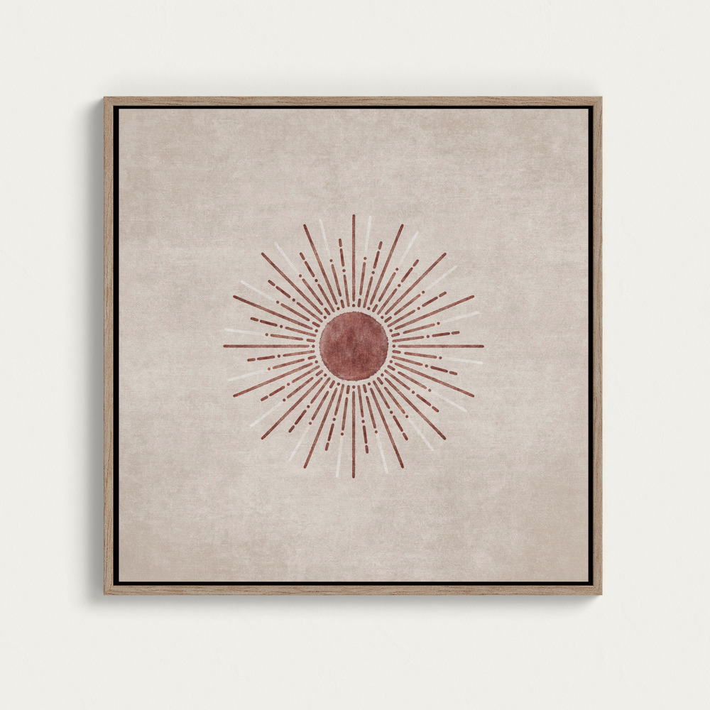 Canvas print - Radiant Sunburst over dining table