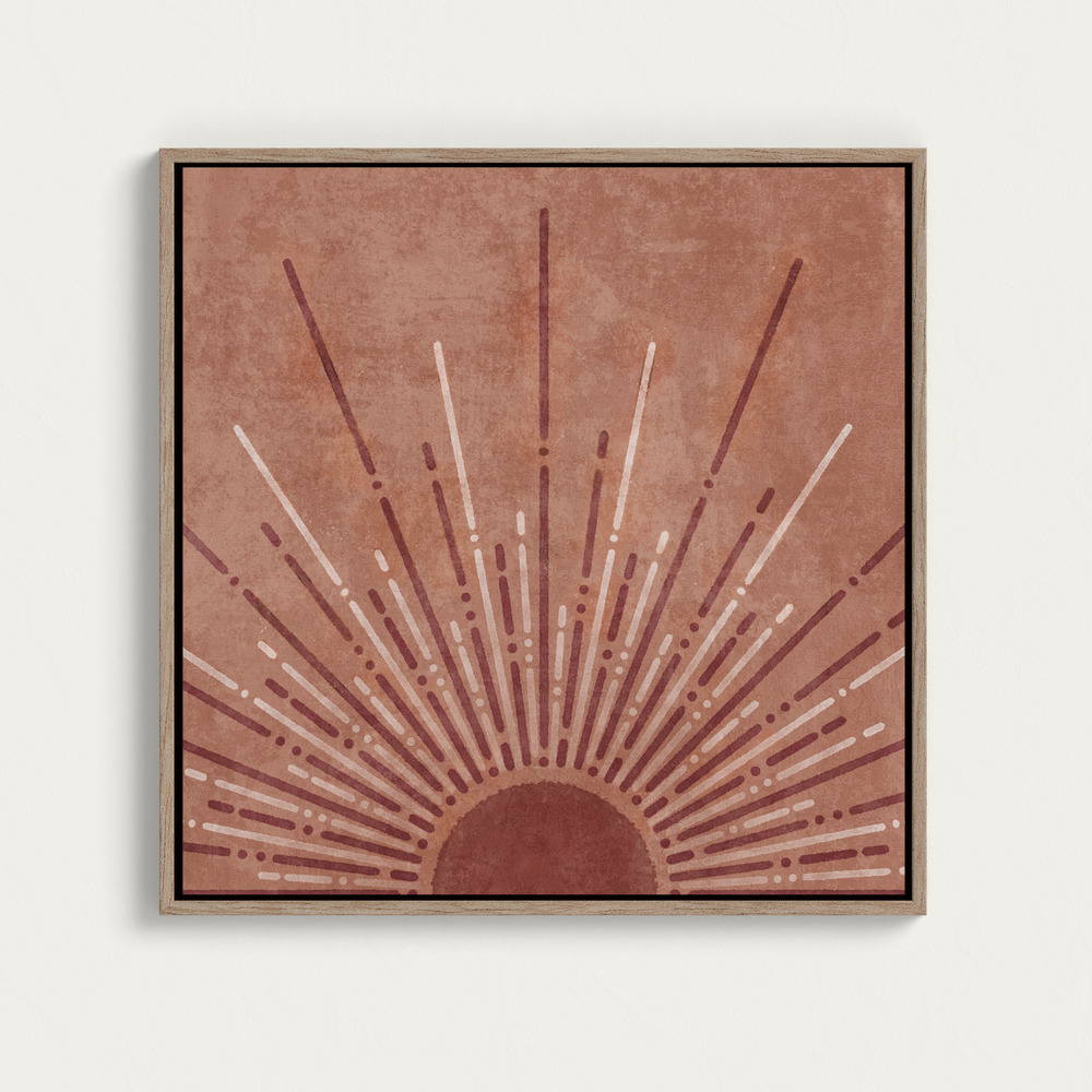 Canvas print - Radiant Dawn Burst over dining table