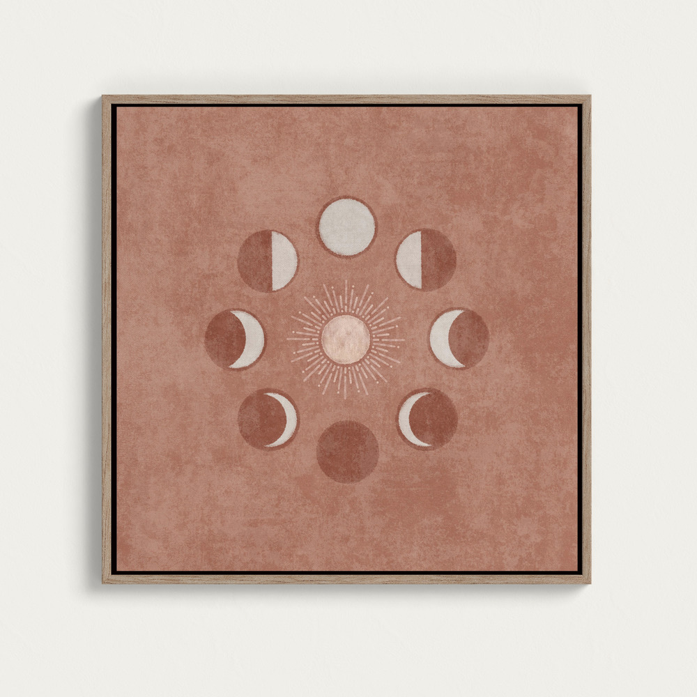 Canvas print - Lunar Phases Glow over dining table