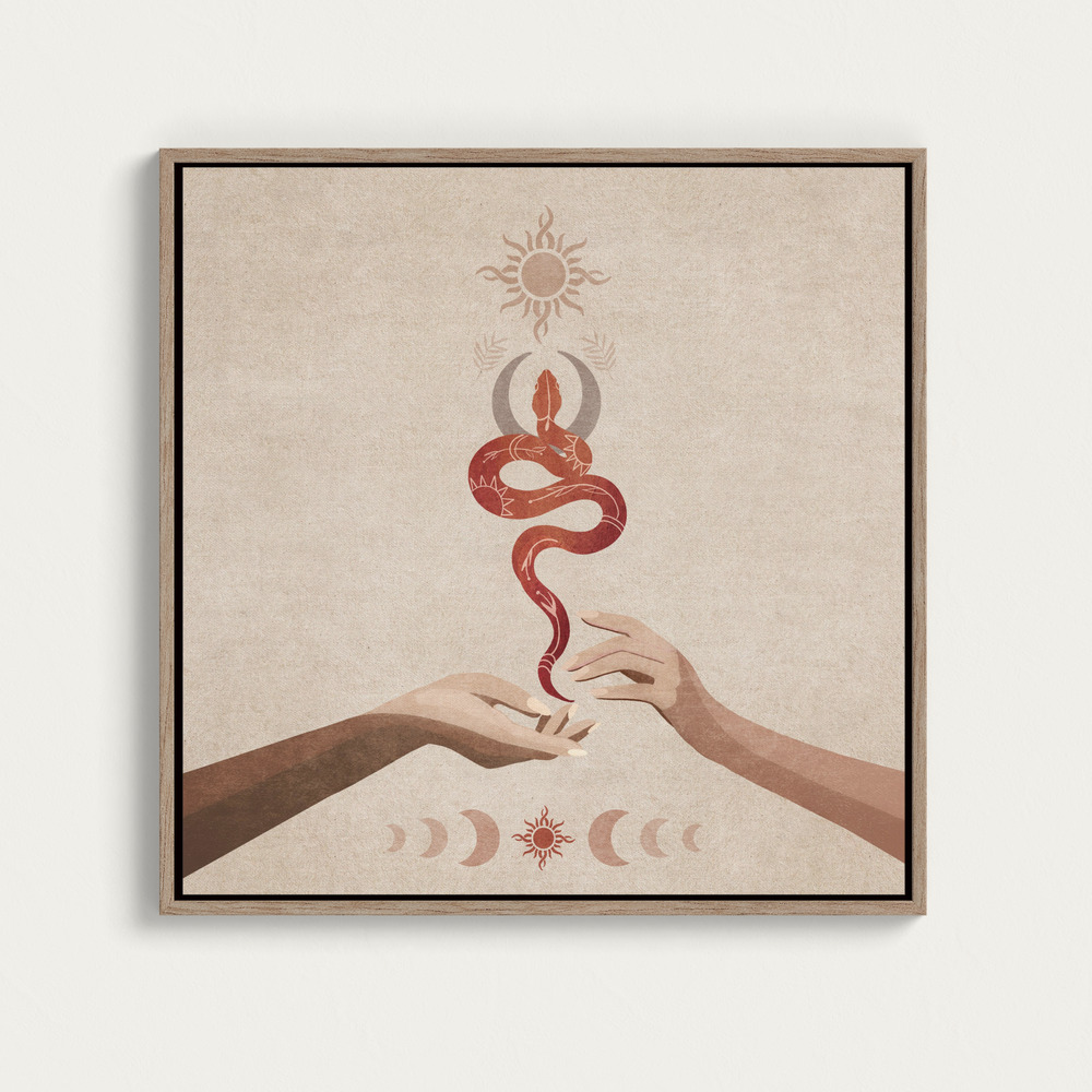 Canvas print - Serpent Harmony over dining table