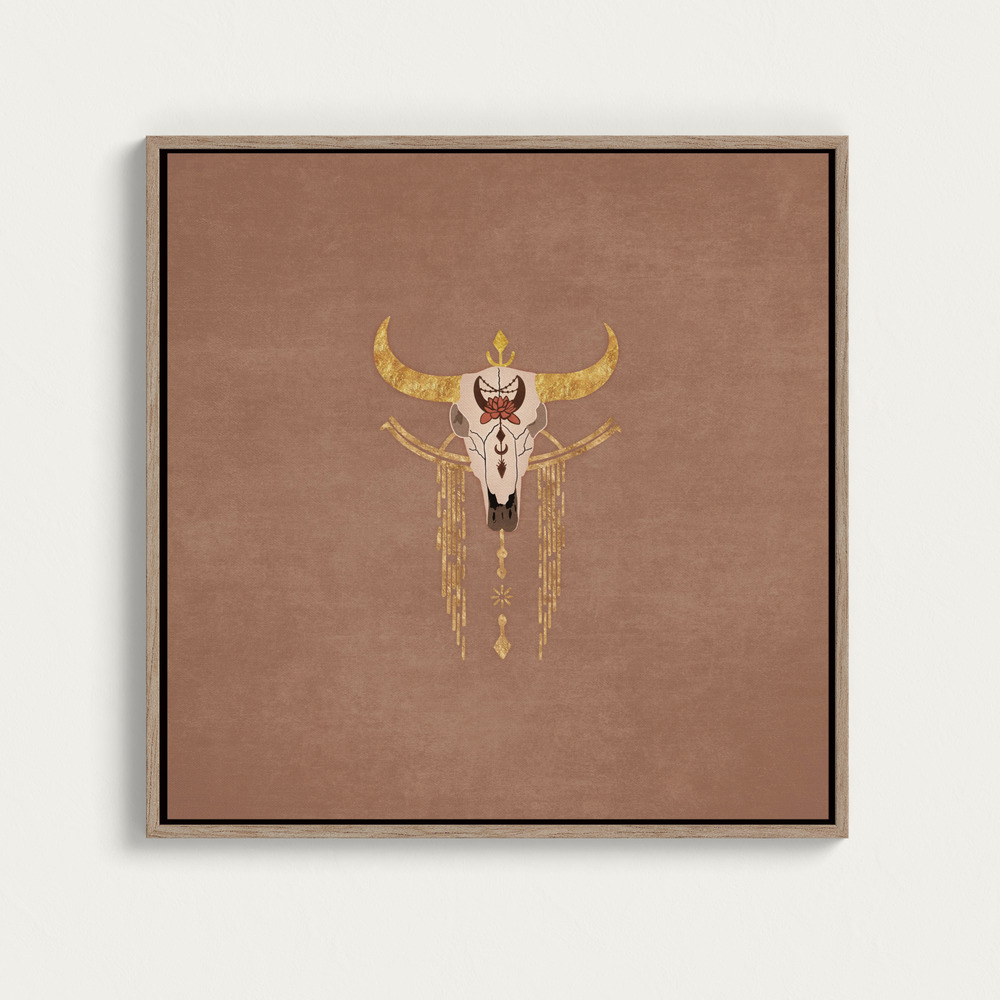 Canvas print - Golden Horn Spirit square canvas motif image