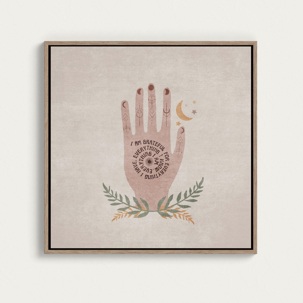 Canvas print - Grateful Serenity square canvas motif image