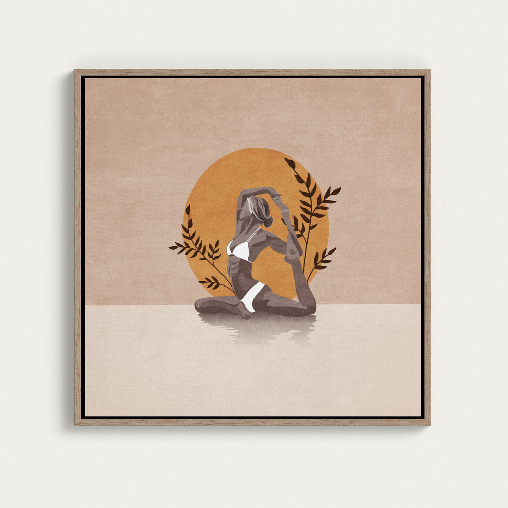 Canvas print - Yoga Serenity square canvas motif image