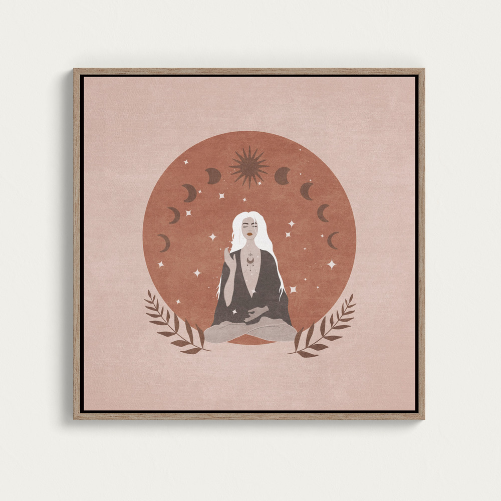 Canvas print - Lunar Serenity square canvas motif image