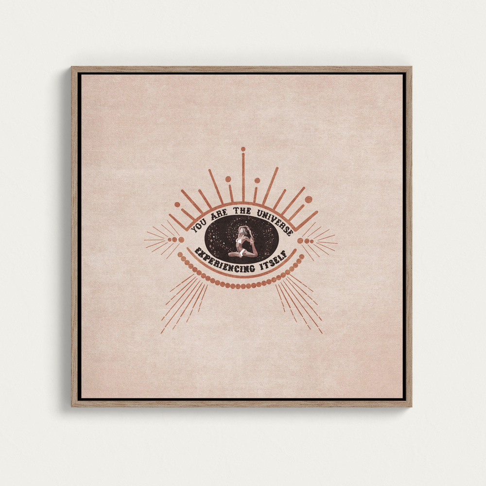 Canvas print - Celestial Reflection square canvas motif image