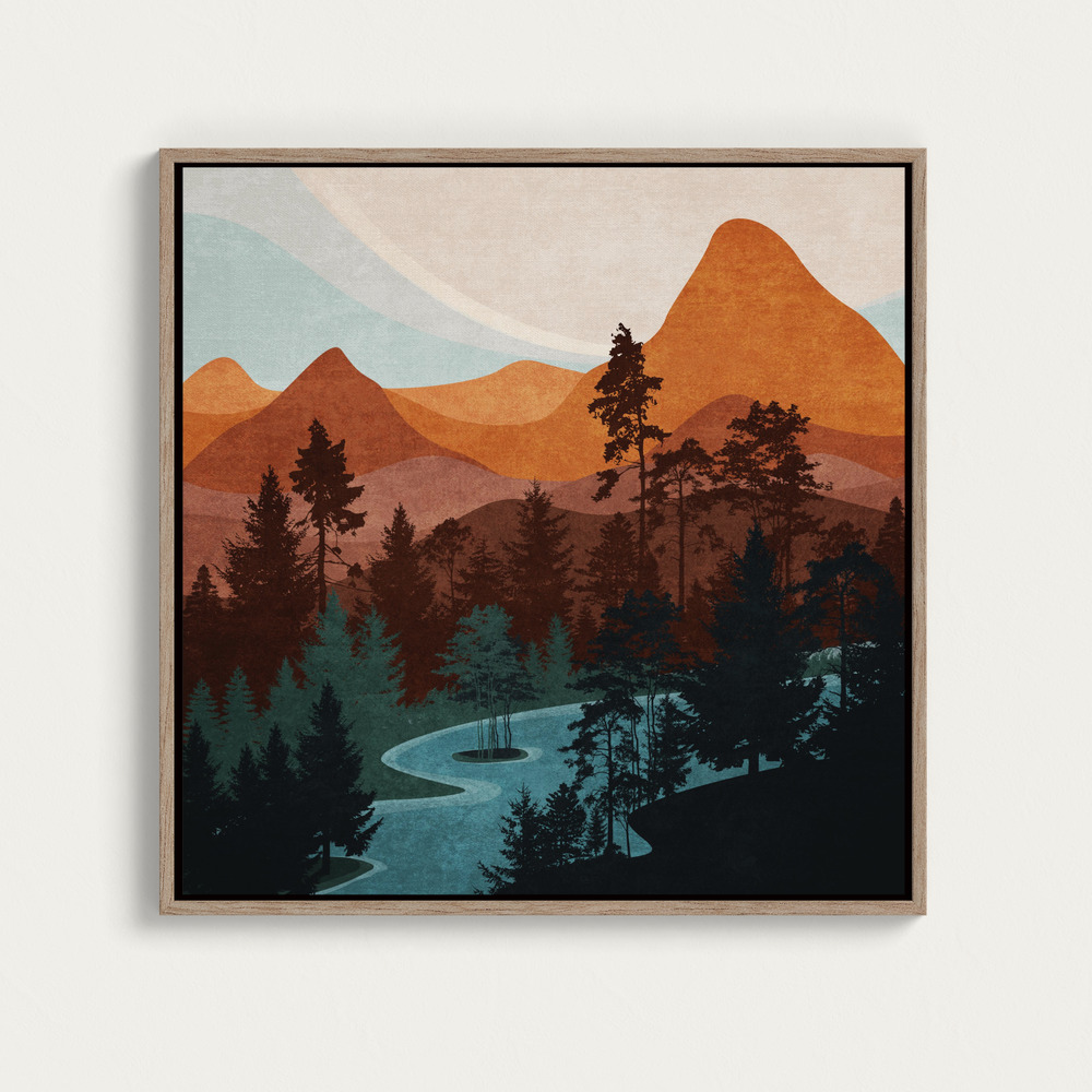 Canvas print - Serene Peaks over dining table