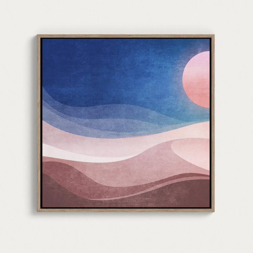 Canvas print - Lunar Horizons square canvas motif image