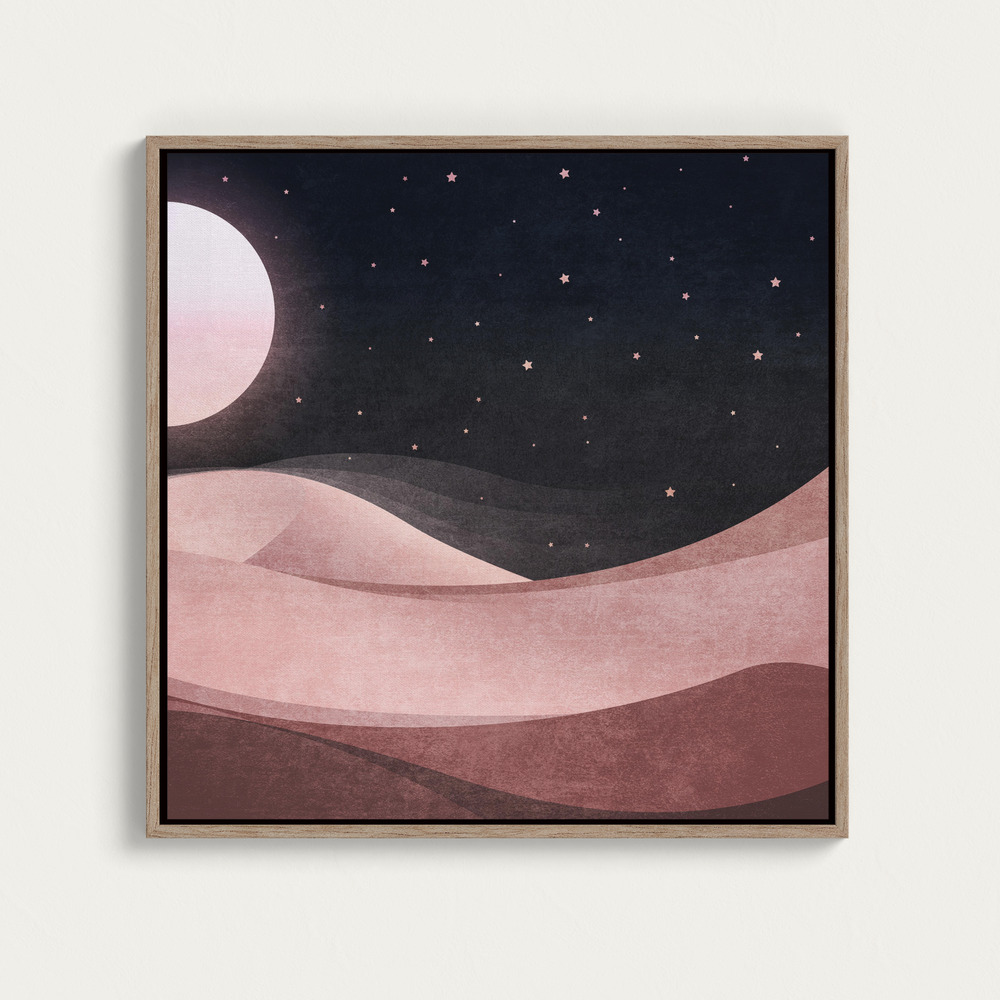 Canvas print - Serene Lunar Dunes over dining table