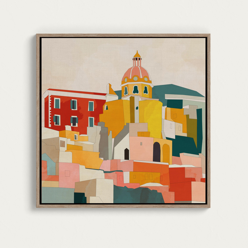 Canvas print - Procida Italy Kopie over dining table
