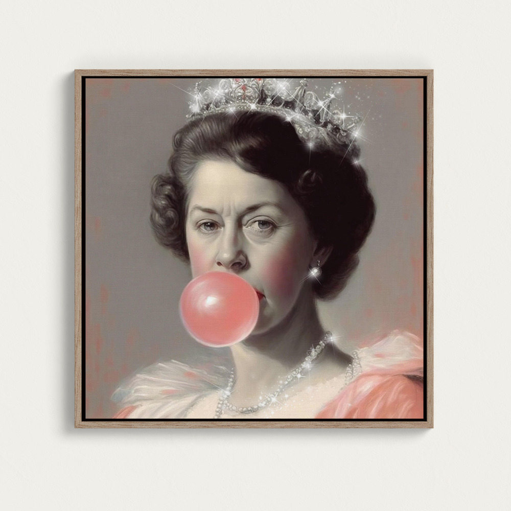 Canvas print - Glitter Queen over dining table