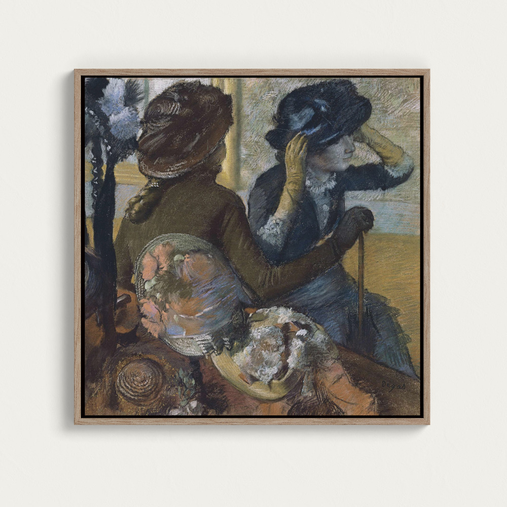 Canvas print - At the Milliner's over dining table