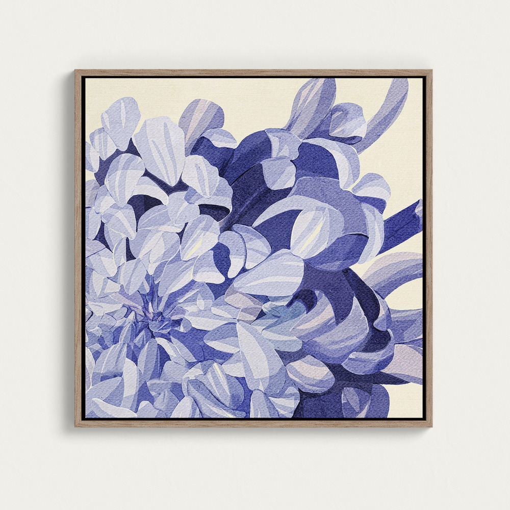 Canvas print - Purple Chrysanthemum over dining table