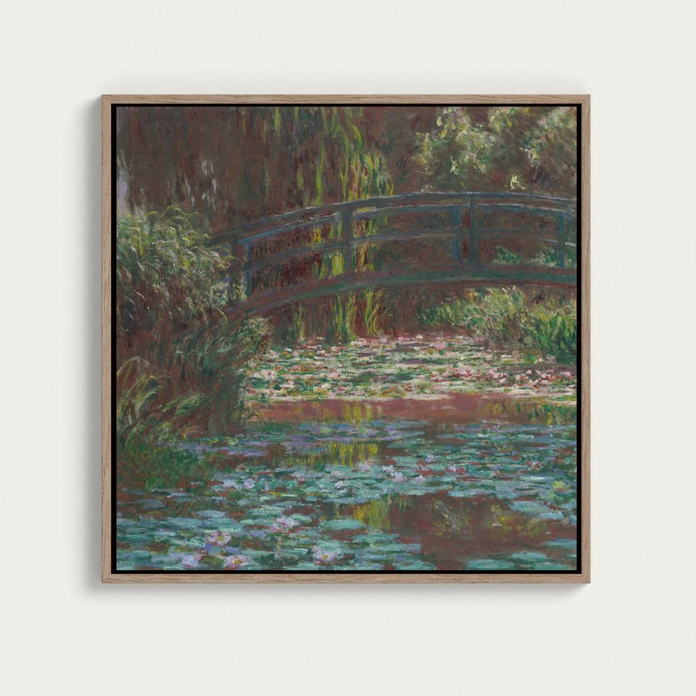 Canvas schilderi - Water Lily Pond boven eettafel