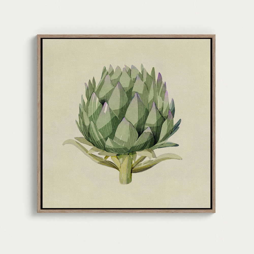 Canvas print - Artichoke over dining table