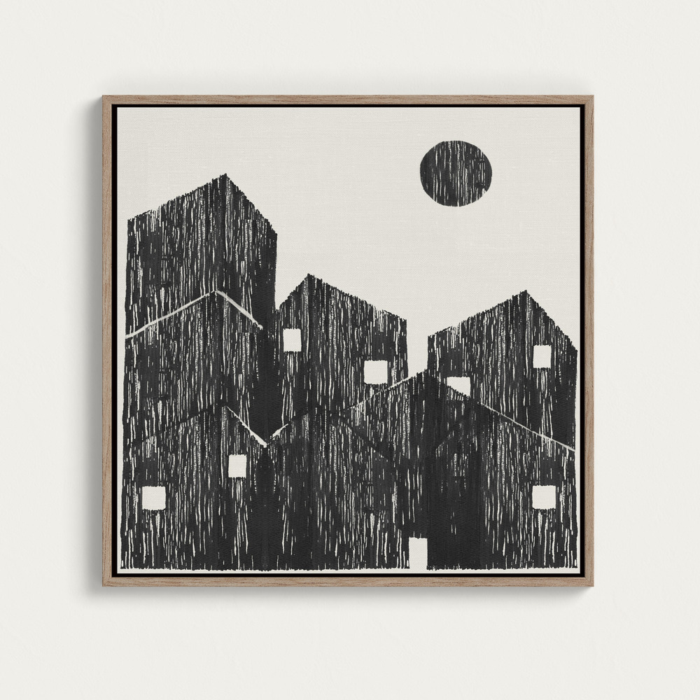 Canvas print - 18 Goodnight Moon over dining table